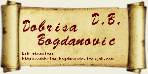 Dobriša Bogdanović vizit kartica